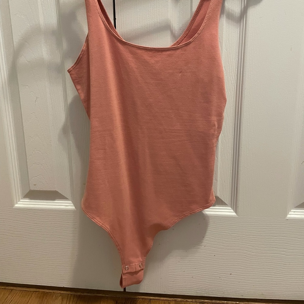 Small Garage salmon pink bodysuit NEVER WORN